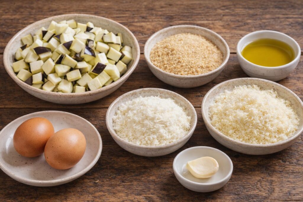 hamburger di melanzane con il bimby, ingredienti