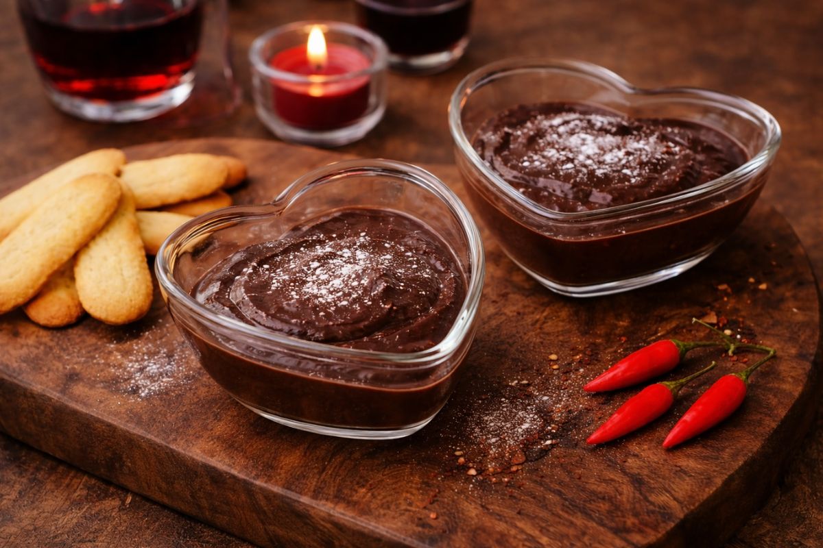 Accendete il vostro San Valentino con questa crema al cioccolato spicy con il Bimby