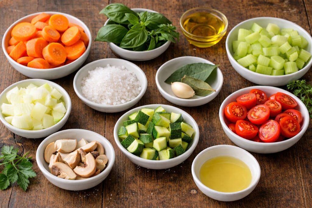 dado vegetale con il Bimby, ingredienti