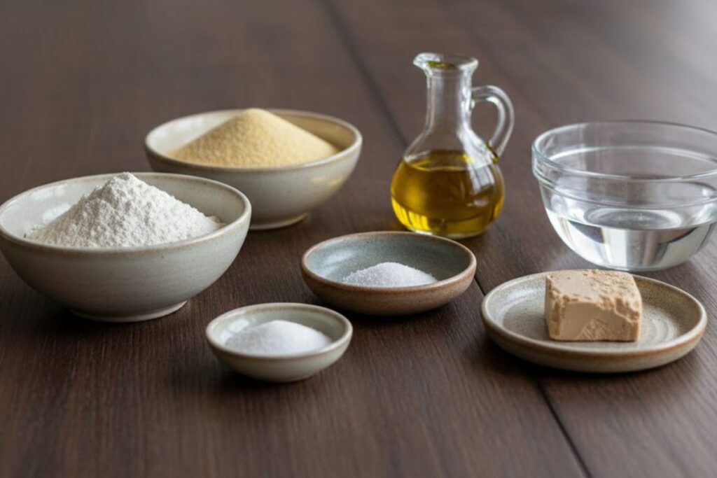 schiacciata con il Bimby, ingredienti