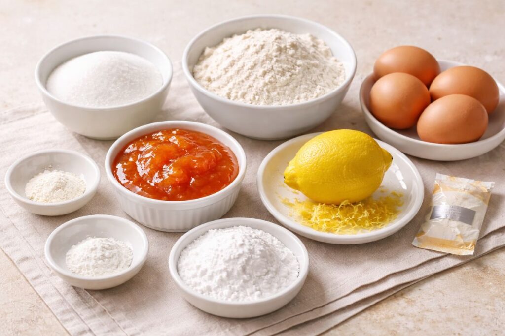 Merendine con la marmellata con il Bimby, ingredienti