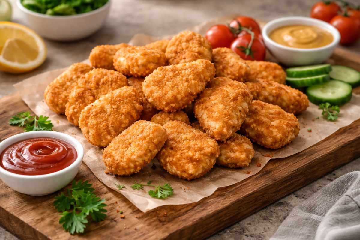 I nuggets di una famosa catena? Li fai più buoni in friggitrice ad aria e con il Bimby: piaceranno a tutti