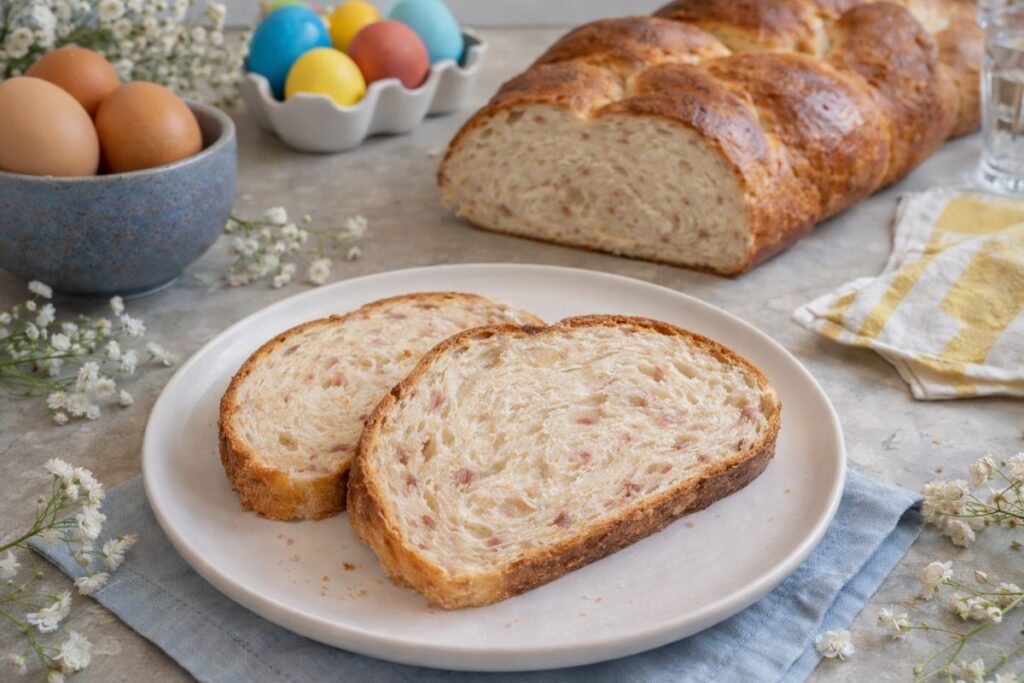 Treccia di Pasqua salata con il Bimby