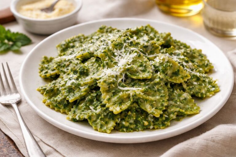 Farfalle e spinaci con il Bimby