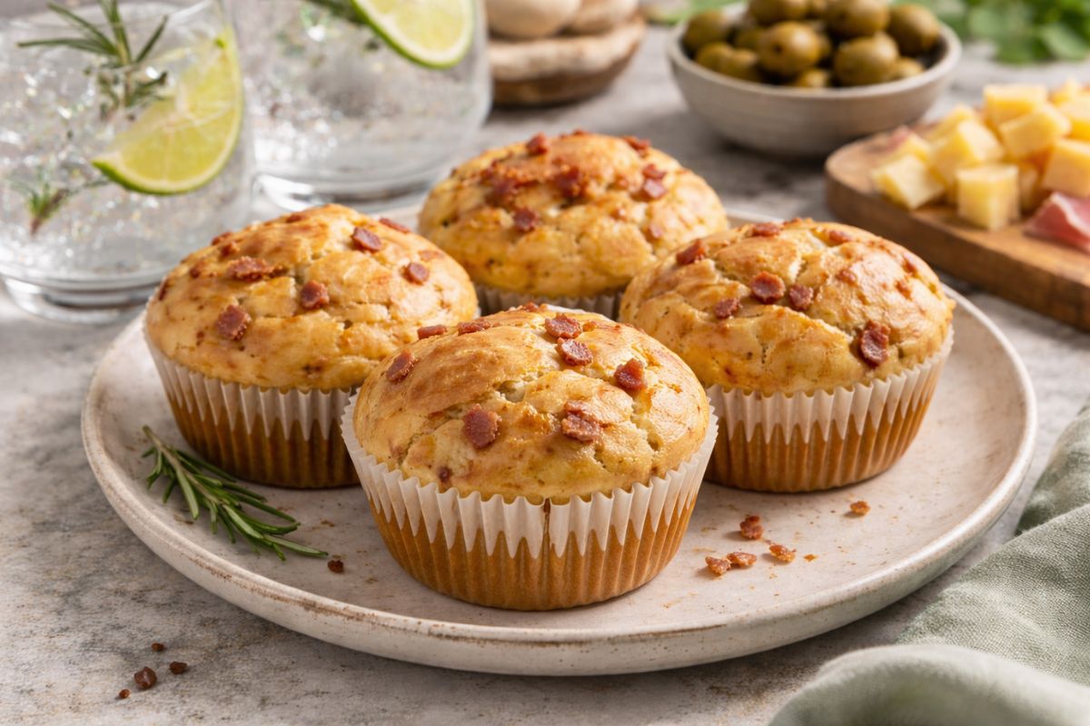 Muffin con prosciutto crudo e provola con il Bimby Muffin furbi per un antipasto veloce e goloso: con prosciutto crudo e provola, da fare con Bimby