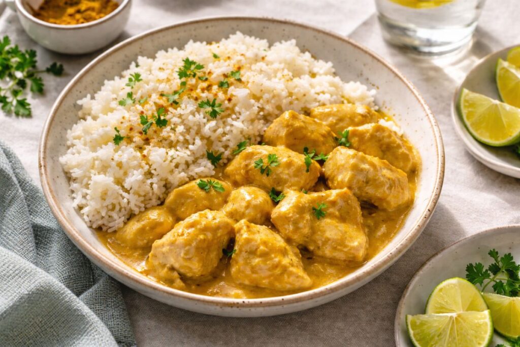 Riso basmati e pollo al curry con il Bimby