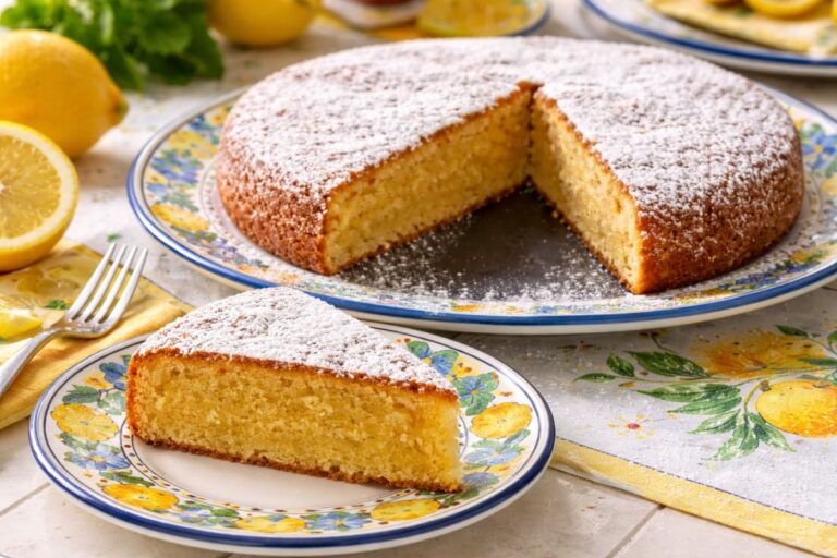 Torta caprese al limone con il Bimby