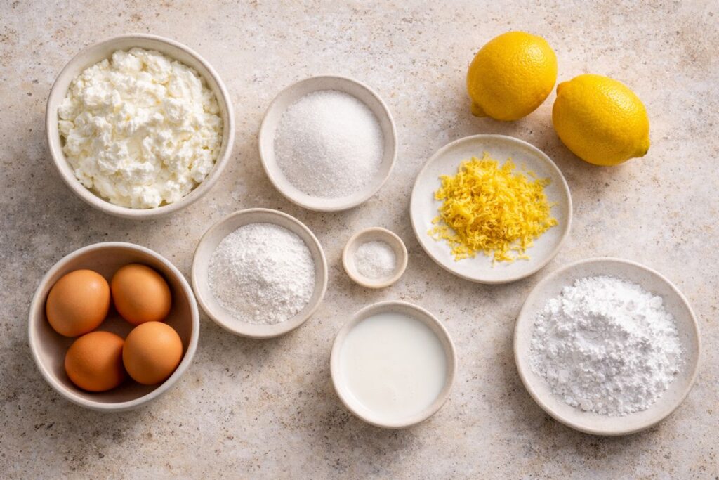 Torta di ricotta con il Bimby, ingredienti
