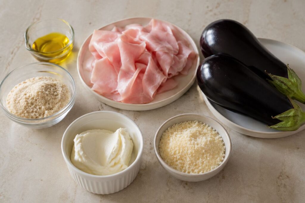 Gateau di melanzane con il Bimby, ingredienti