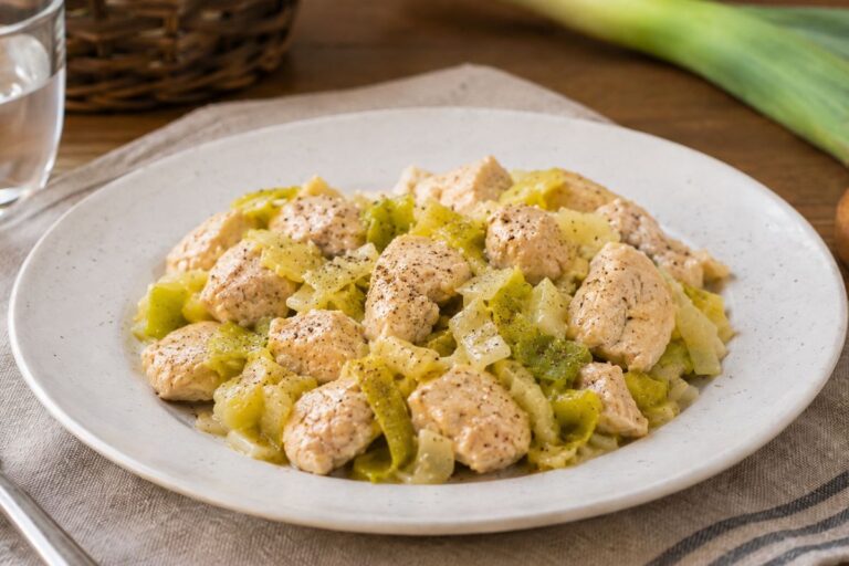 Pollo ai porri con il Bimby