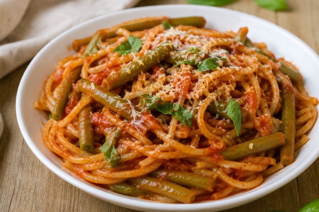 Sugo ai fagiolini con il Bimby