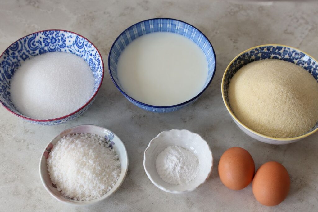 Torta al cocco con il Bimby, ingredienti