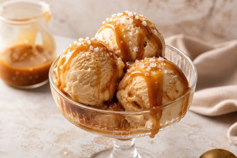 Gelato al caramello salato con il Bimby