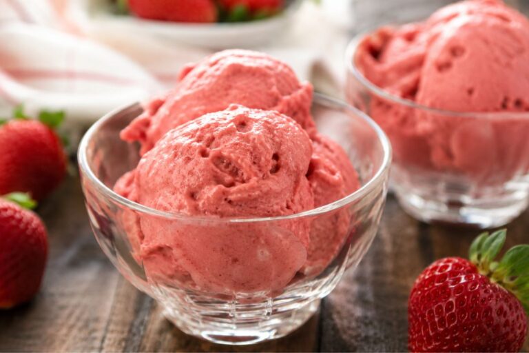 Gelato alla fragola e banana con il Bimby