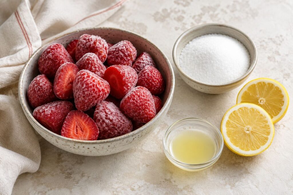 Granita alle fragole con il Bimby, ingredienti