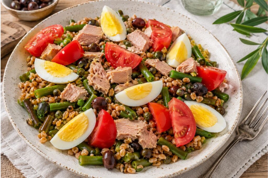Insalata di farro alla Nizzarda con il Bimby
