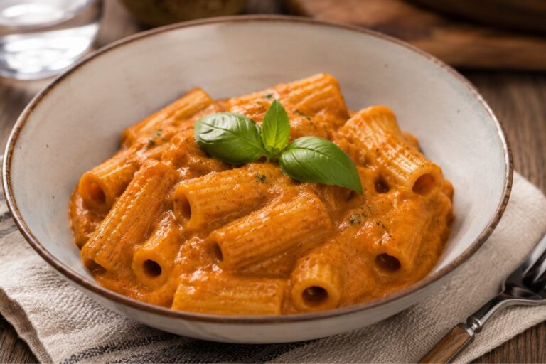 Pasta con crema di melanzane, zucchine e pomodoro con il Bimby