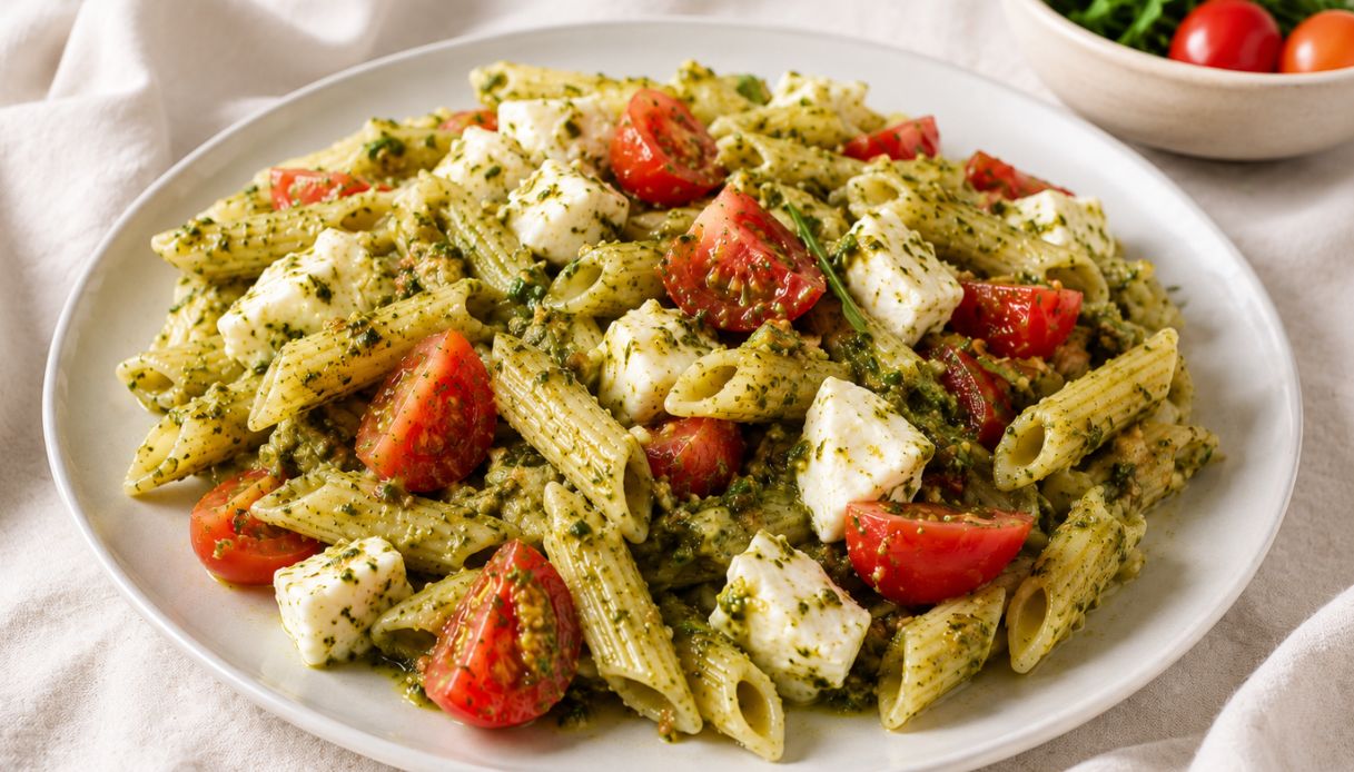 SOS pasta fredda: questa con il Bimby è alla “Caprese” e non c’è la solita maionese