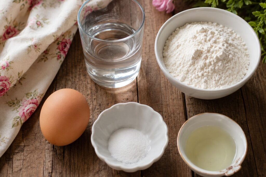 Crepes all’acqua con il Bimby, ingredienti