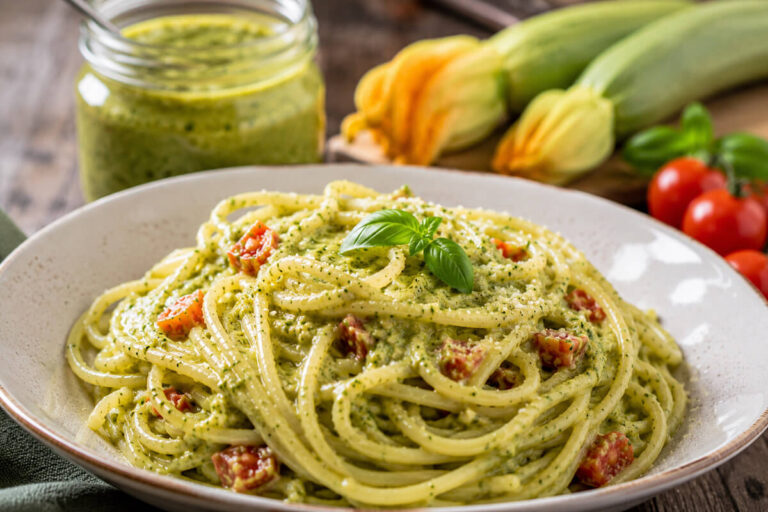 Pesto di zucchine e pomodorini con il Bimby
