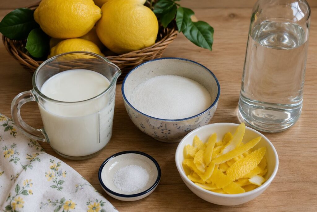 Crema di limoncello con il Bimby ingredienti Crema di limoncello con il Bimby, ingredienti