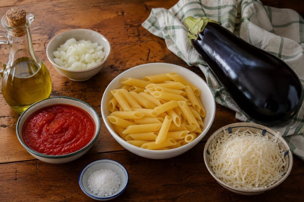 Pasta alla Norma risottata con il Bimby, ingredienti