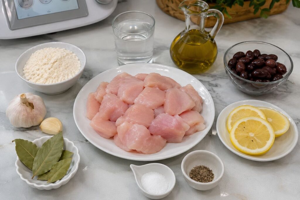 Pollo olive e limone con il Bimby, ingredienti