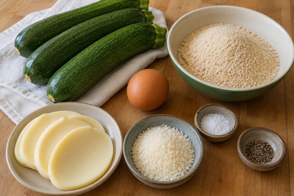 Polpette di zucchine e scamorza con il Bimby, ingredienti