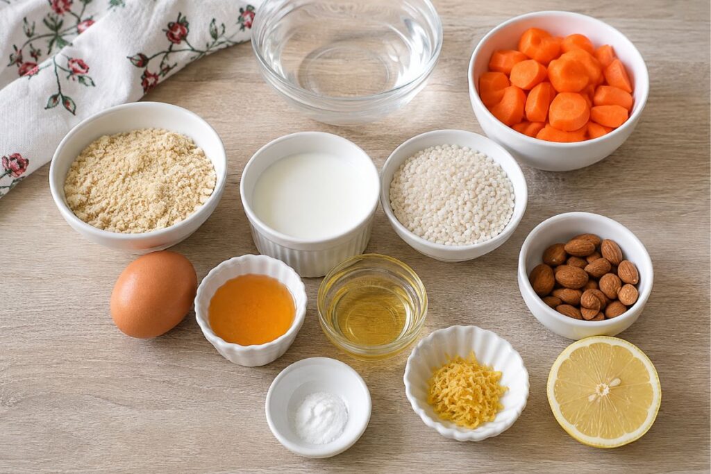 Camille light al Varoma con carote e mandorle, ingredienti