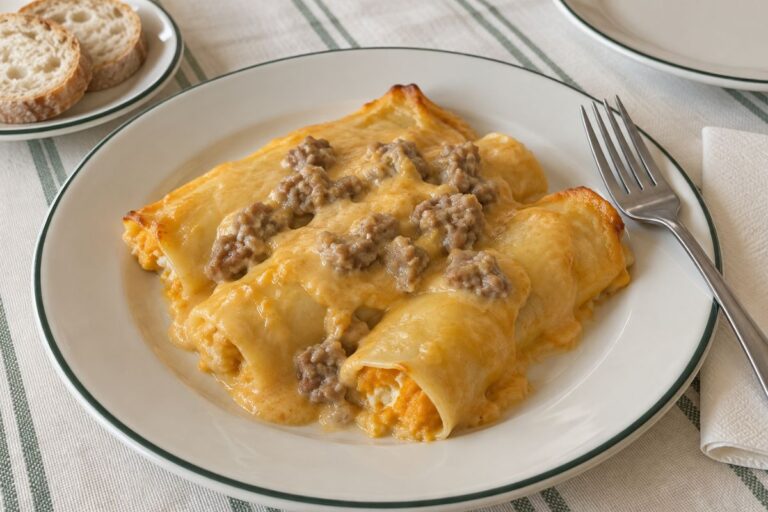 Cannelloni con zucca, ricotta e salsiccia con il Bimby