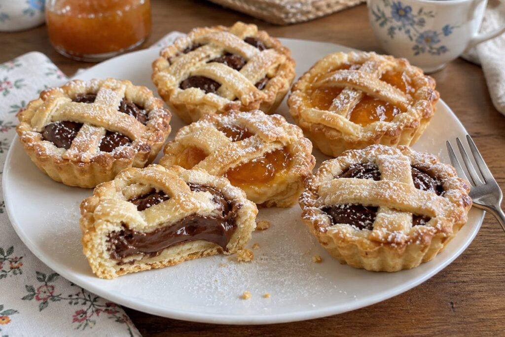 Crostatine con Nutella e confettura con il Bimby