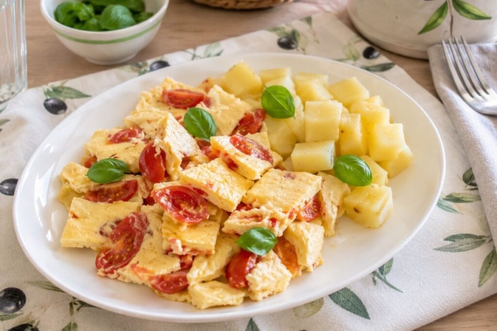 Frittata al Varoma con patate e pomodorini, ingredienti