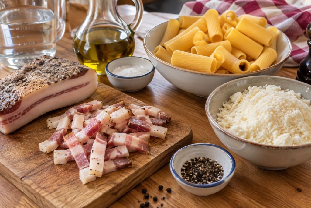 Gricia con il Bimby, ingredienti
