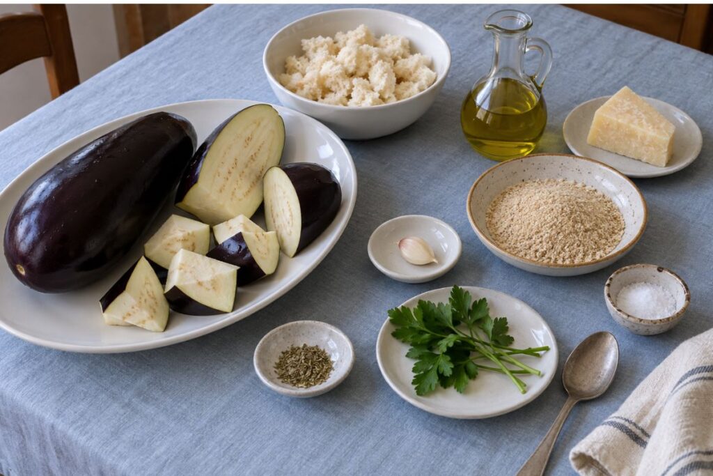 Hamburger di melanzane con il Bimby, ingredienti