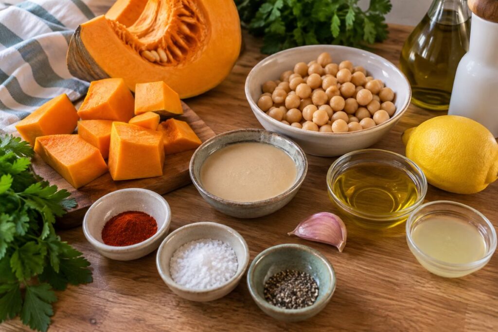 Hummus di zucca con il Bimby, ingredienti