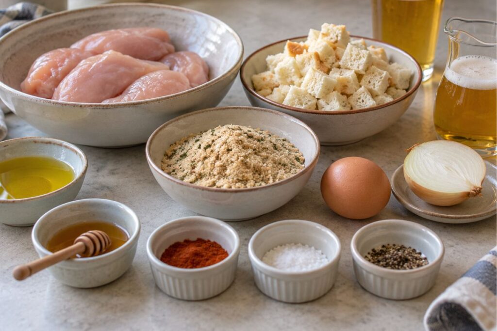 Polpette di pollo con birra e miele con il Bimby, ingredienti