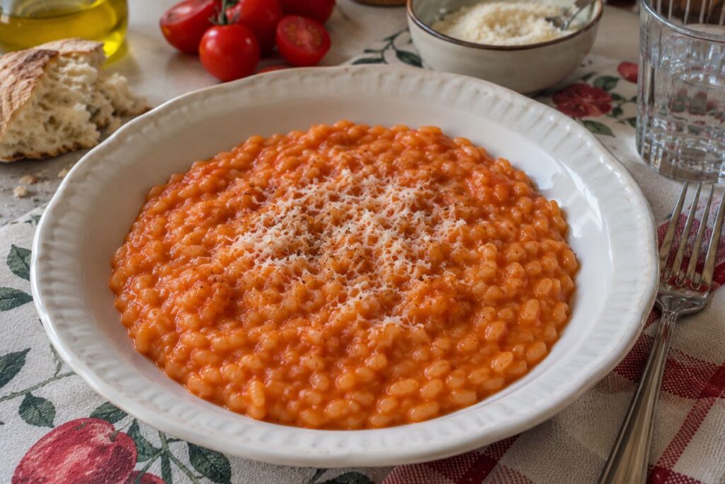 Risotto al peperone rosso e pomodorini con il Bimby