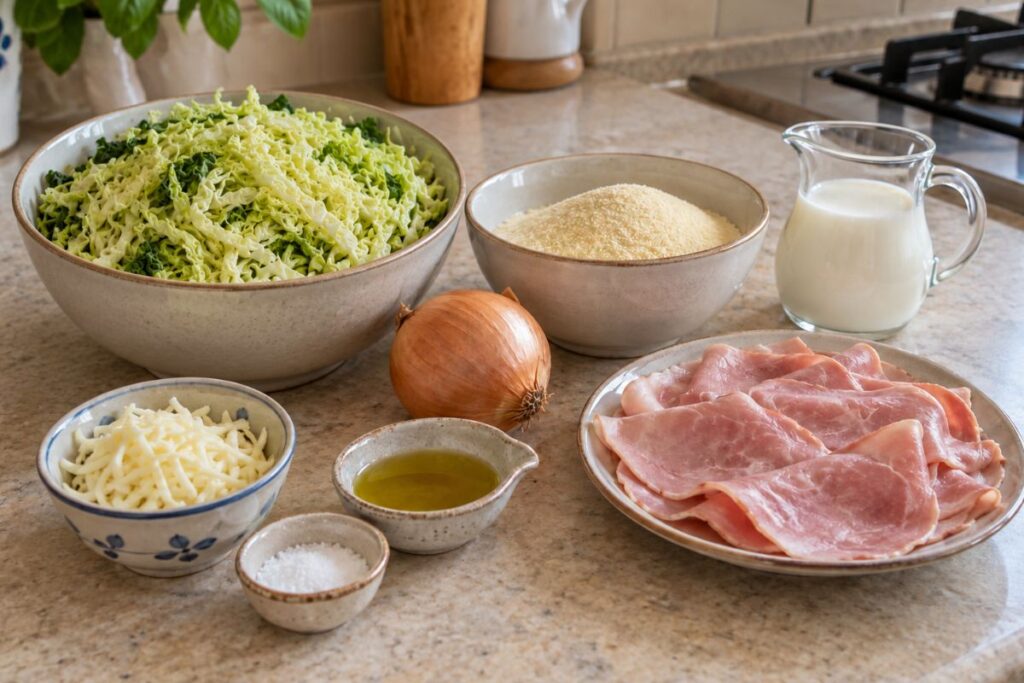 Strudel con verza e prosciutto con il Bimby ingredienti Strudel con verza e prosciutto con il Bimby, ingredienti