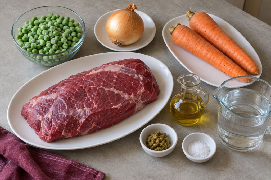 Arrosto con piselli al Varoma, ingredienti