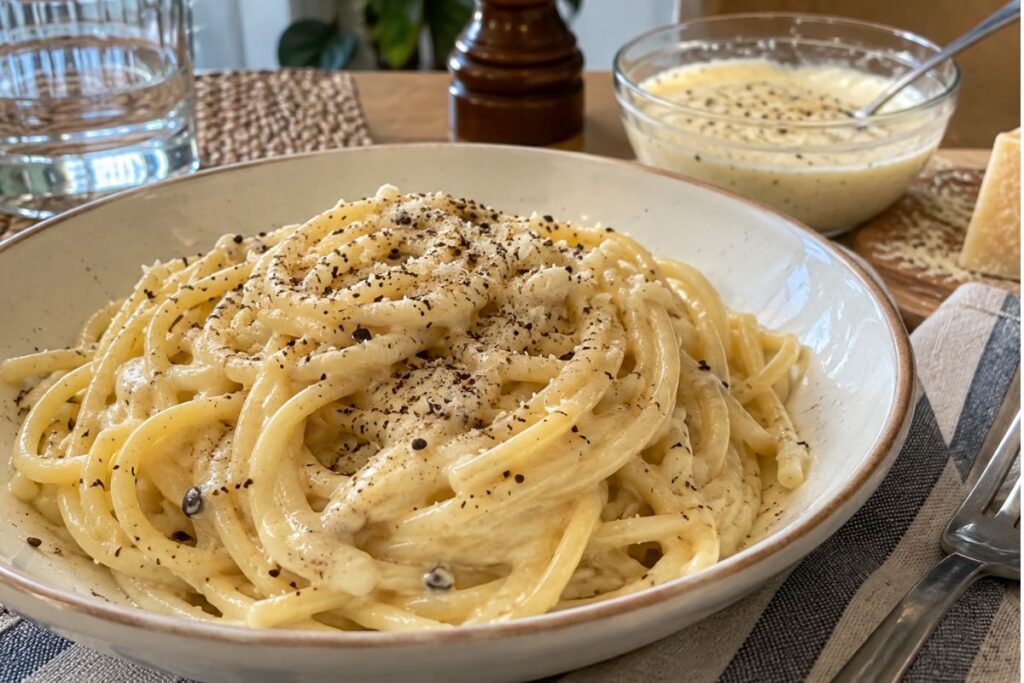Crema cacio e pepe con il Bimby