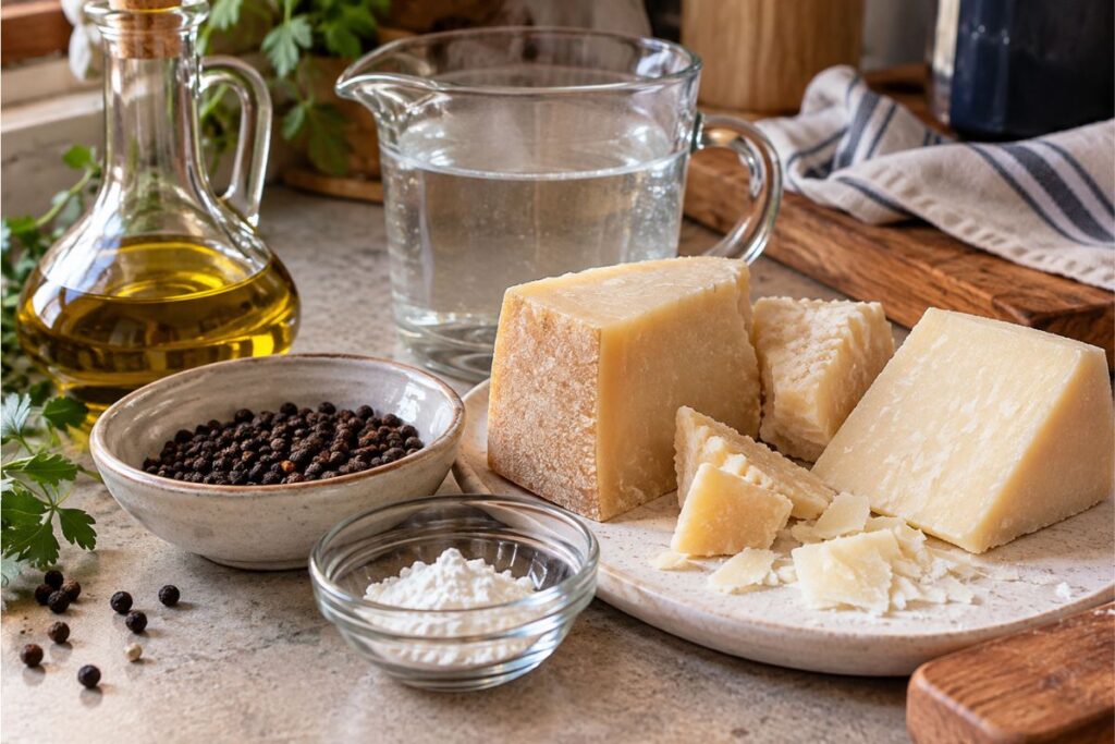 Crema cacio e pepe con il Bimby, ingredienti
