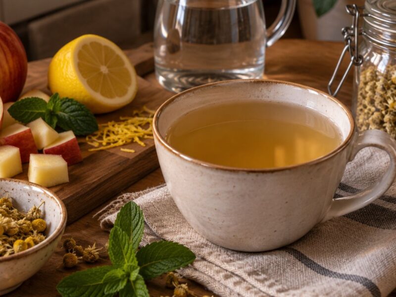 Mela, limone e 4 foglie di menta: l’infuso con il Bimby che vorrai rifare nelle sere fredde