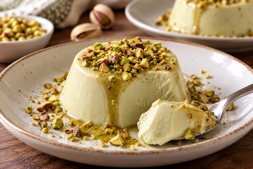 Panna cotta al pistacchio Bimby