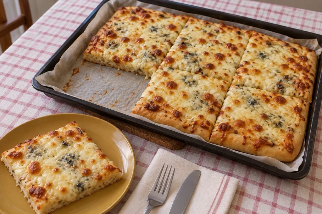 Pizza ai quattro formaggi con il Bimby