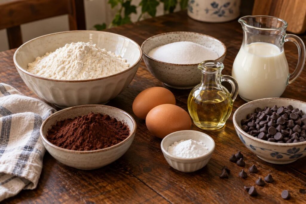 Plumcake al cioccolato con il Bimby, ingredienti