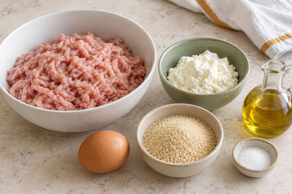 Polpette di tacchino e ricotta con il Bimby, ingredienti