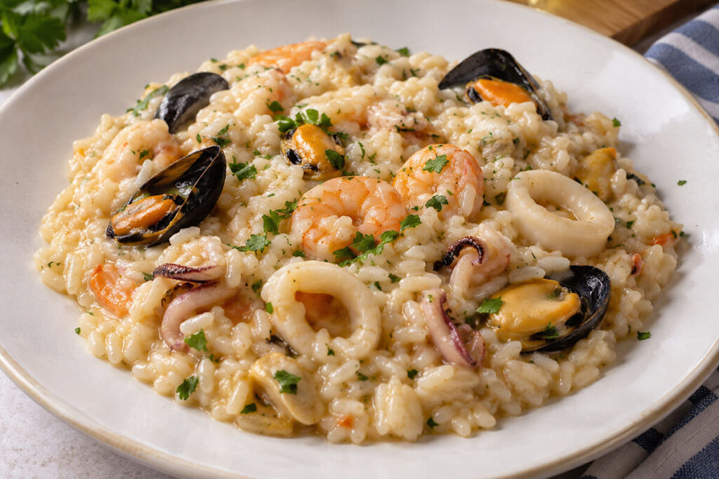 Risotto ai frutti di mare surgelati con il Bimby