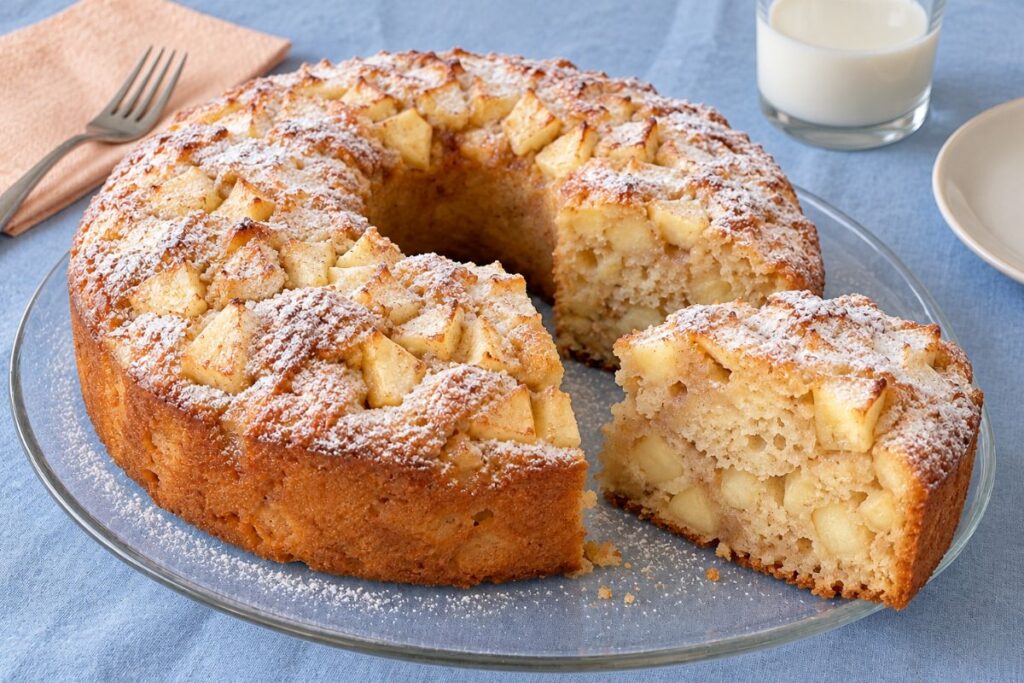 Torta di mele leggera senza uova con il Bimby